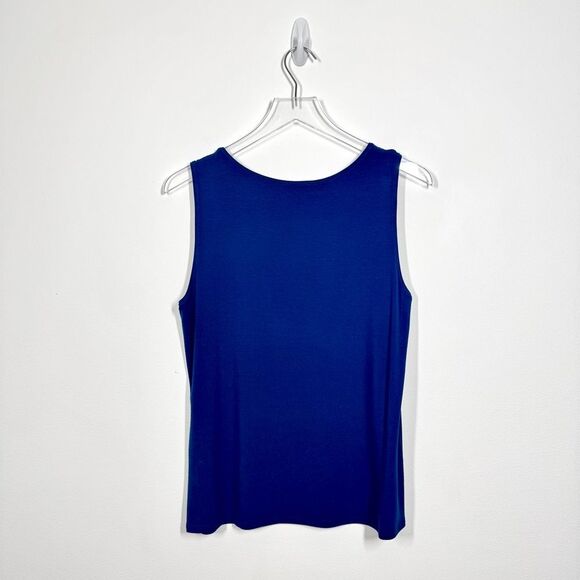 Eileen Fisher Women’s Size Medium Royal Blue Tank Top Rayon Lycra Blend - Picture 2 of 7